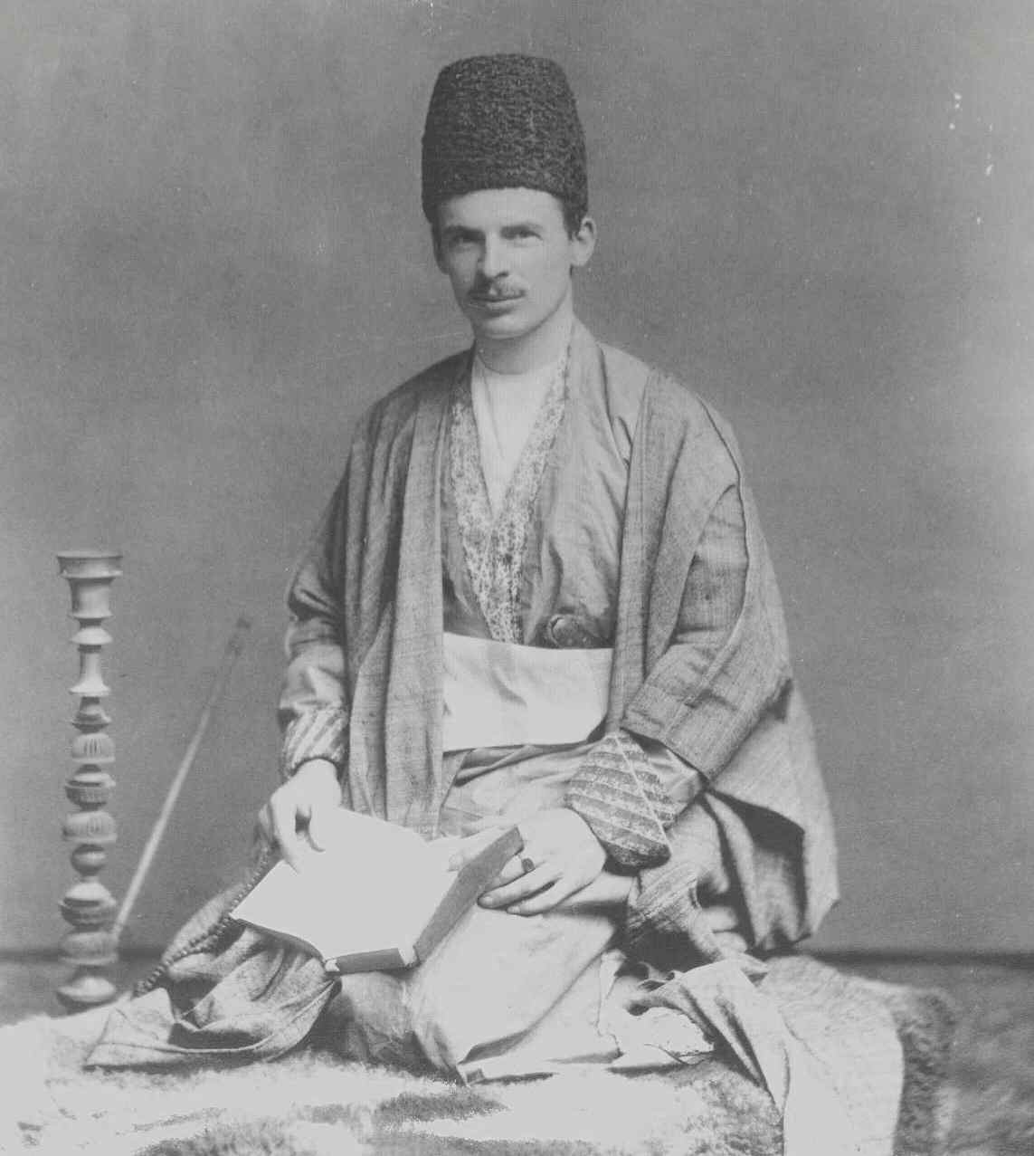 Browne in Persian robes